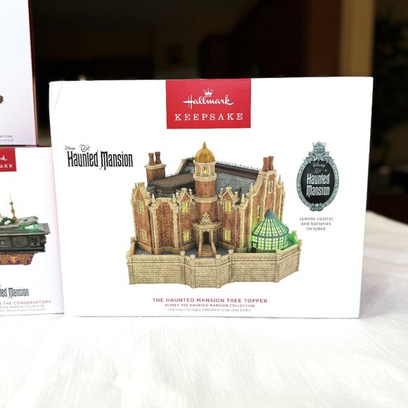 Hallmark Keepsake Haunted Mansion Tree Topper+Madame Leota+Victor Geist+Coffin - Picture 3 of 12